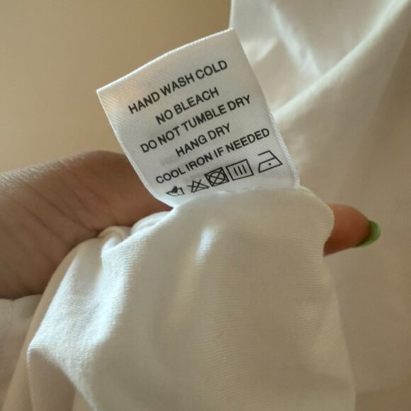 Superdown Brynn Ruched Midi White High Leg Slit Dress Women's Size Medium NWT - Picture 11 of 13